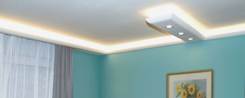 Fassadenverzeirung und Wohnraumgestaltung heute mit Styroporprofilen LED Stuck: energiesparende LED Beleuchtung mit Styropor Stuckleisten