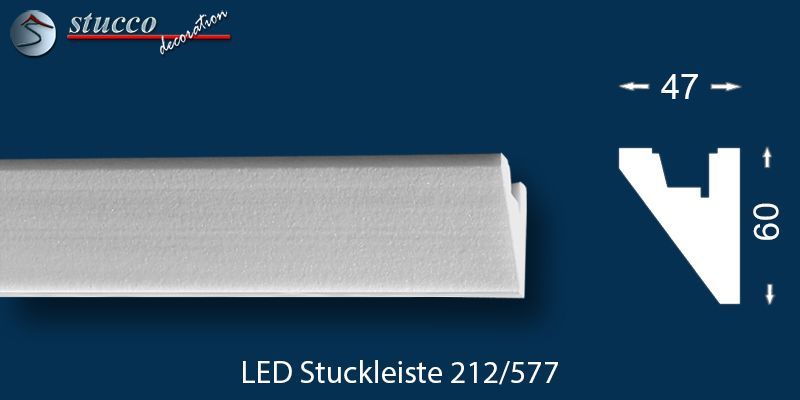 LED Stuckleiste für indirekte Beleuchtung Fulda 212 LED Stuckleiste für indirekte Beleuchtung Fulda 212